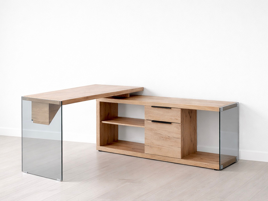56” L-Shaped Executive Desk