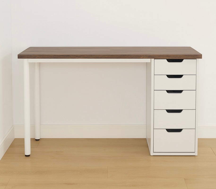47” Office Desk w/ 5 Drawers