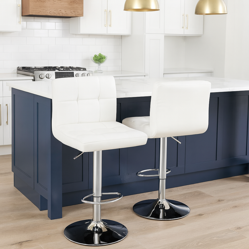 Armless Adjustable Bar Stool (Set of 2)