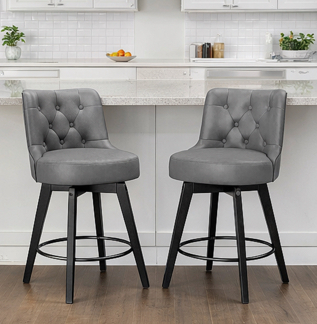 37" Swivel Counter Stool (Set of 2)