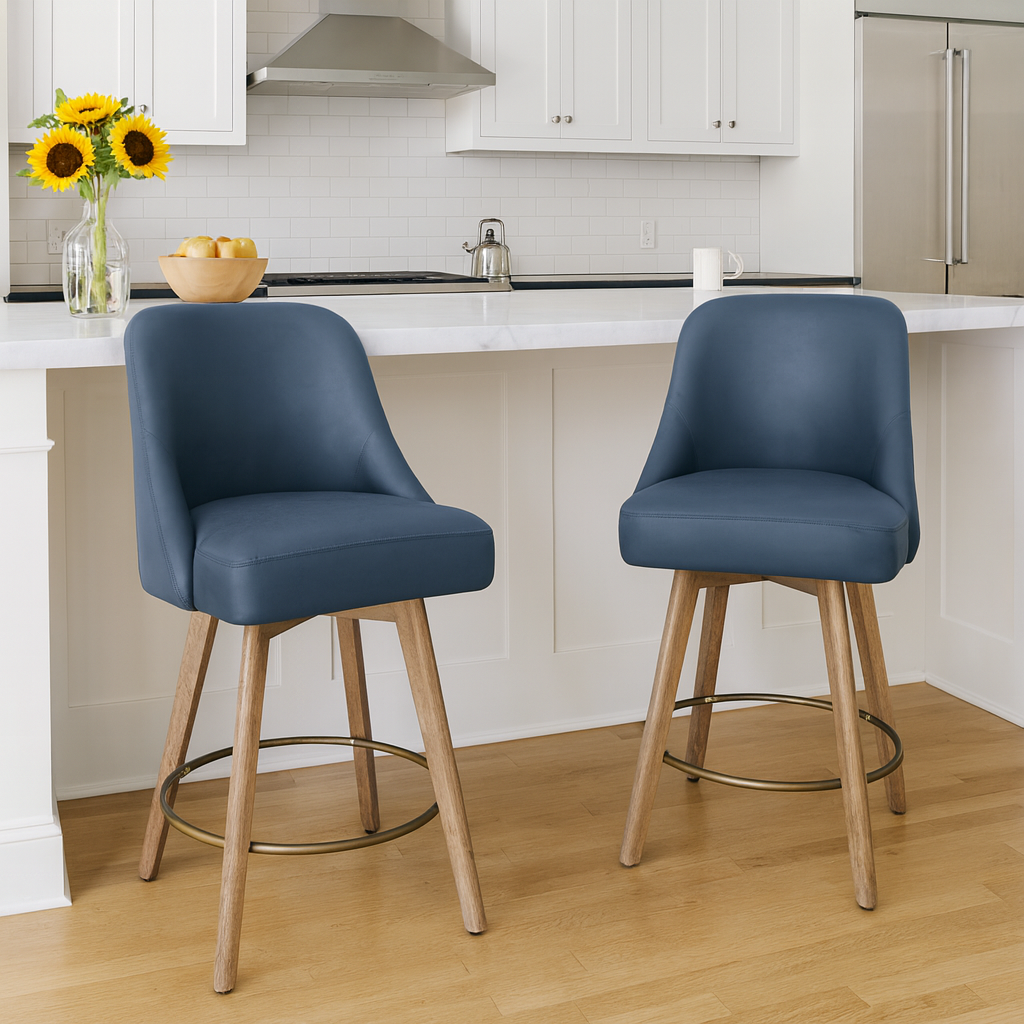 26" Swivel Counter Stools (Set of 2)