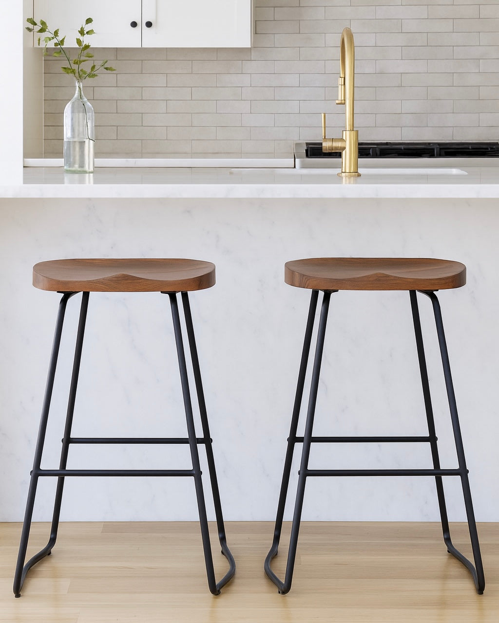 Solid Wood Counter Bar Stools