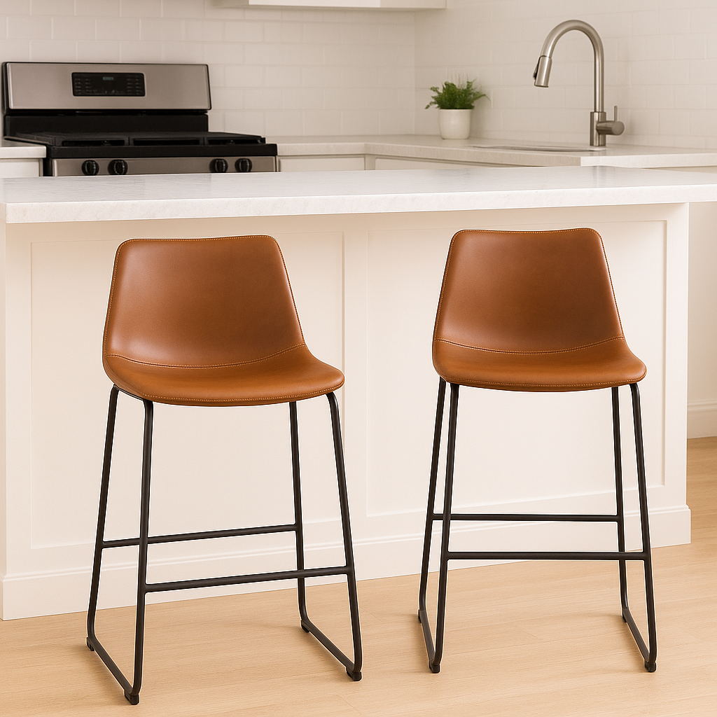 Urban Armless Bar Stools (Set of 2)