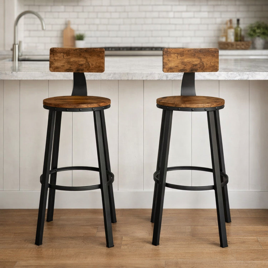 Industrial Bar Stool (Set of 2)