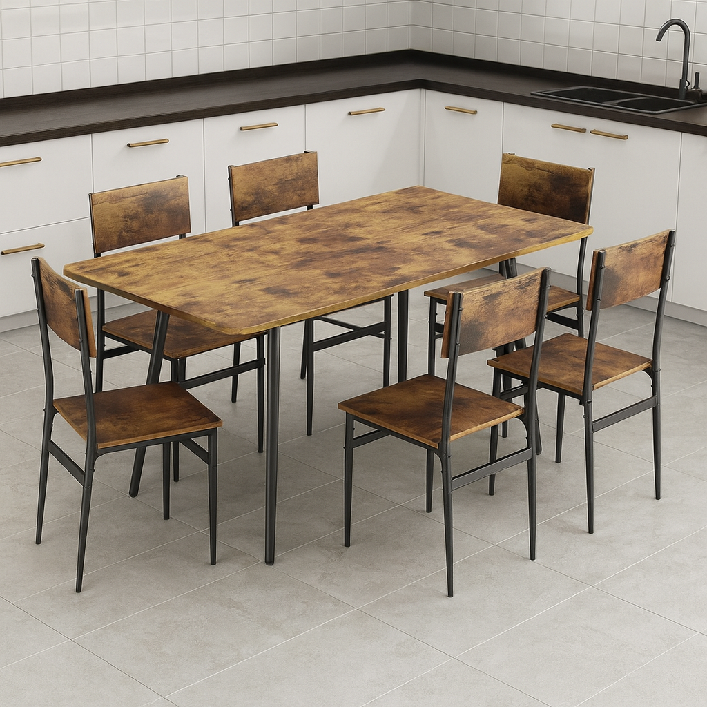 7-Piece Dining Table Set for 6