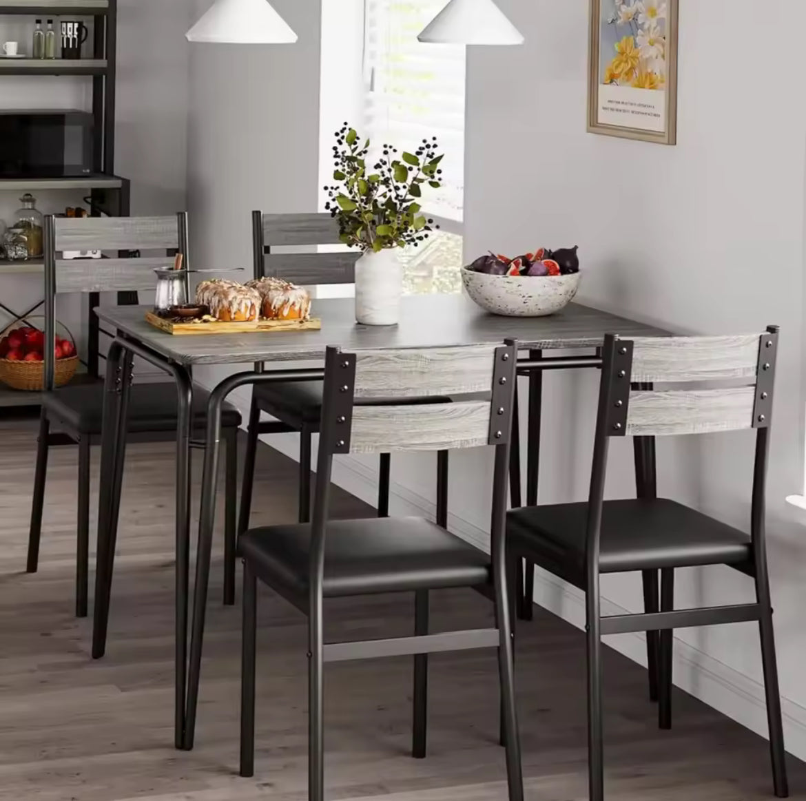 Square Dinette Set for 4