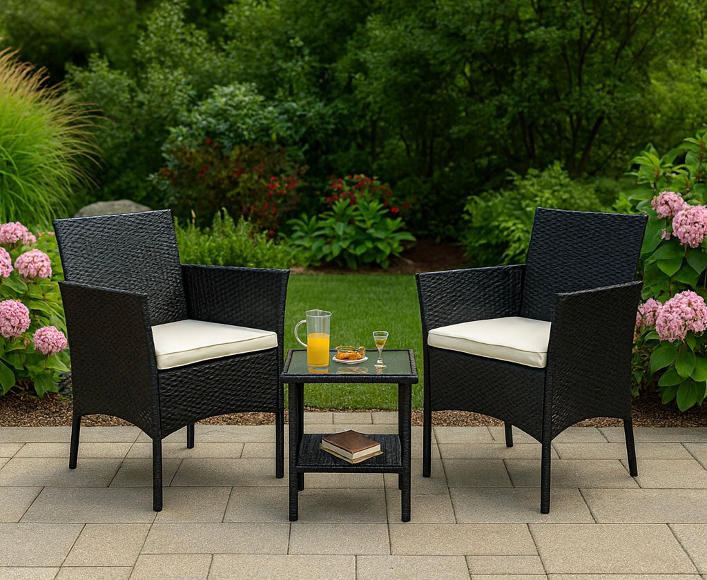 Rattan Outdoor Patio Chairs (Set of 2)