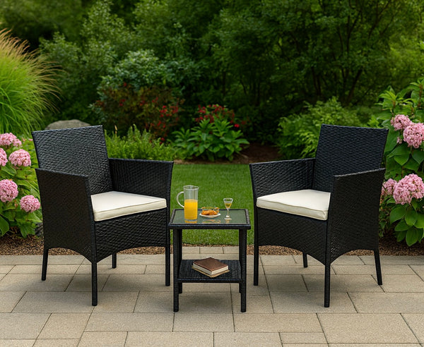 Rattan Outdoor Patio Chairs (Set of 2)