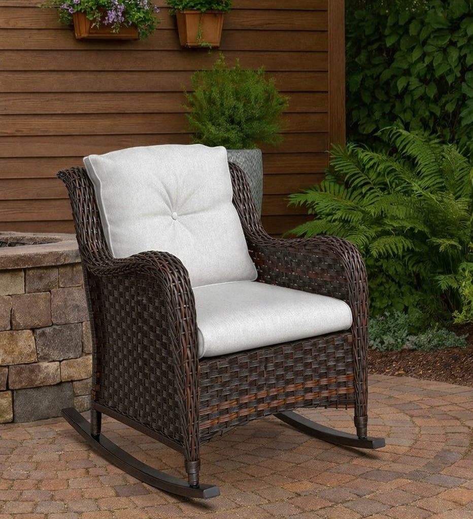 Outdoor Wicker Rocking Chair