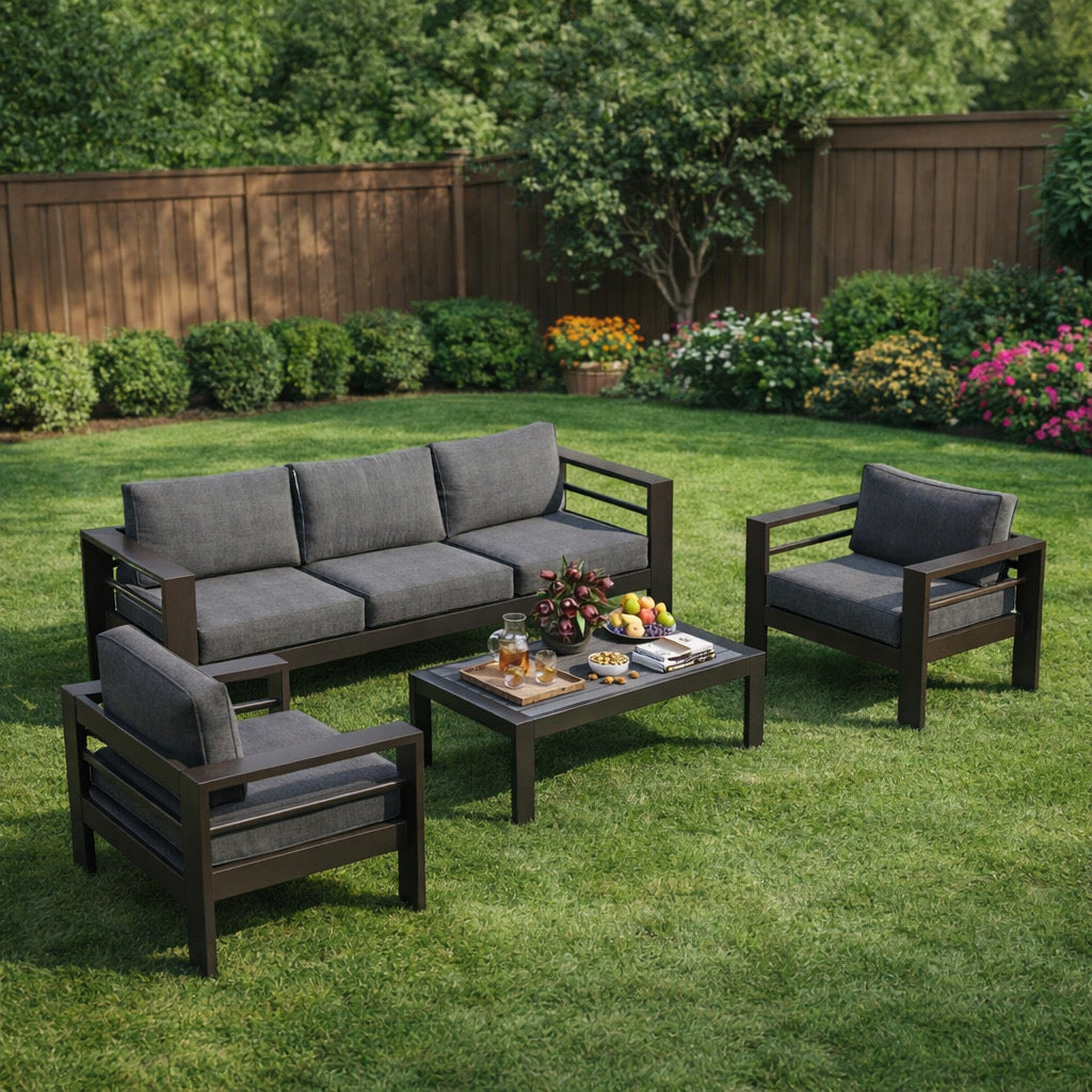 Outdoor Seating Group Set w/ Cushions