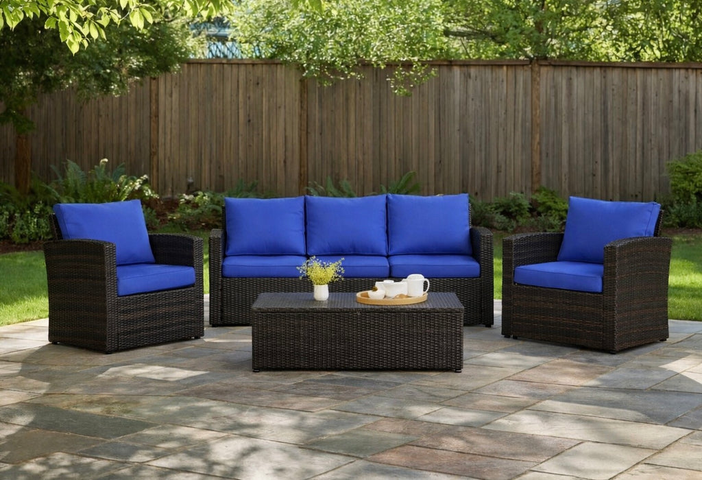 5-Person Backyard Conversation Sets w/ Cushions