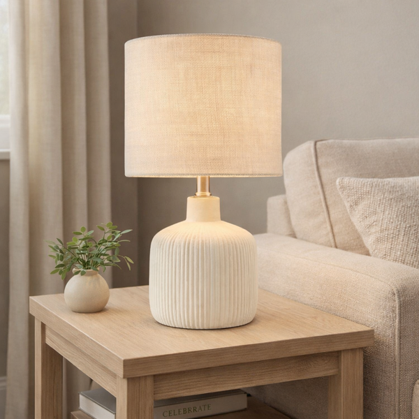 White Ceramic Table Lamp