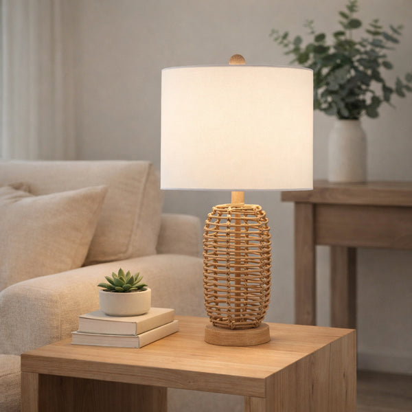 Rattan Table Lamp (Set of 2)