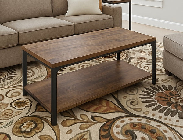 Industrial Wood Coffee Table