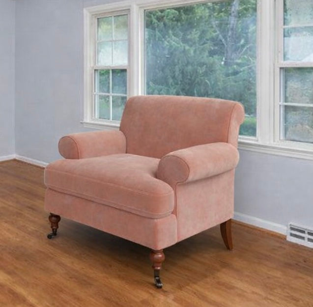 Fawn Velvet Chair