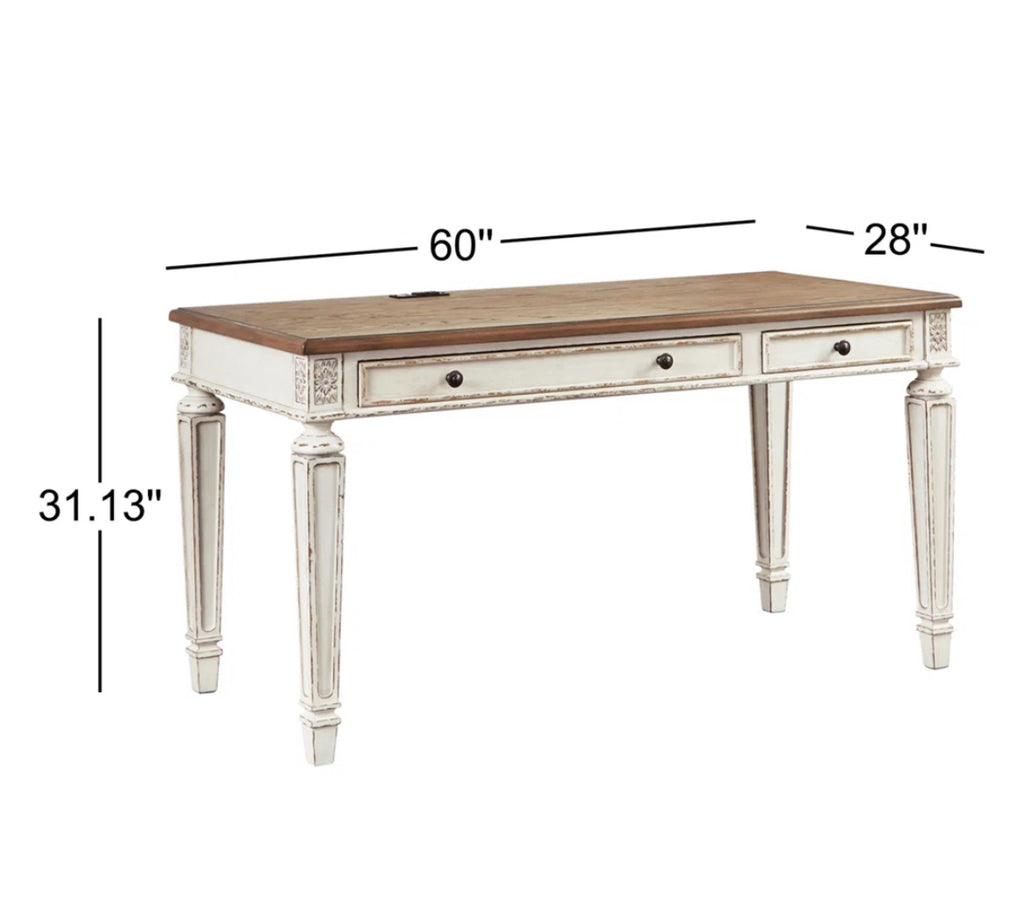 60” Writing Desk w/ Power Outlets