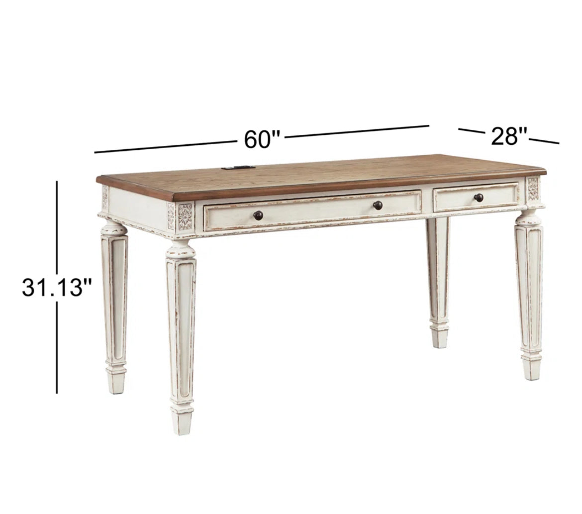 60” Writing Desk w/ Power Outlets