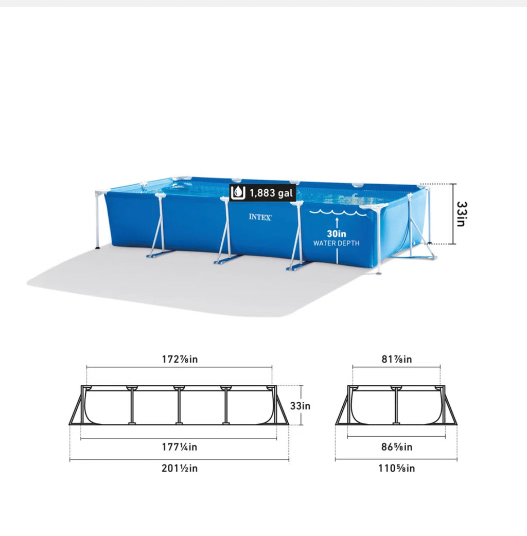 Intex Rectangular Above Ground Swimming Pool