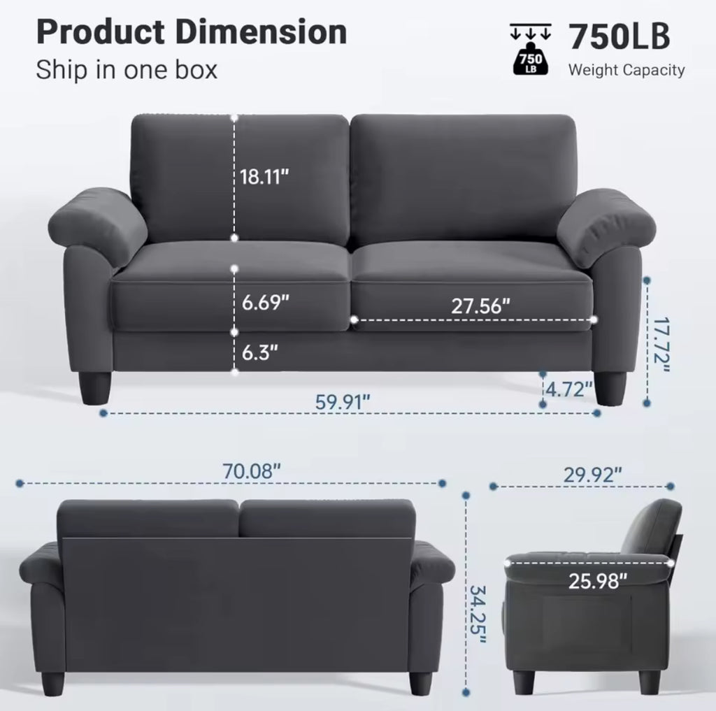Comfy Plush Sofa
