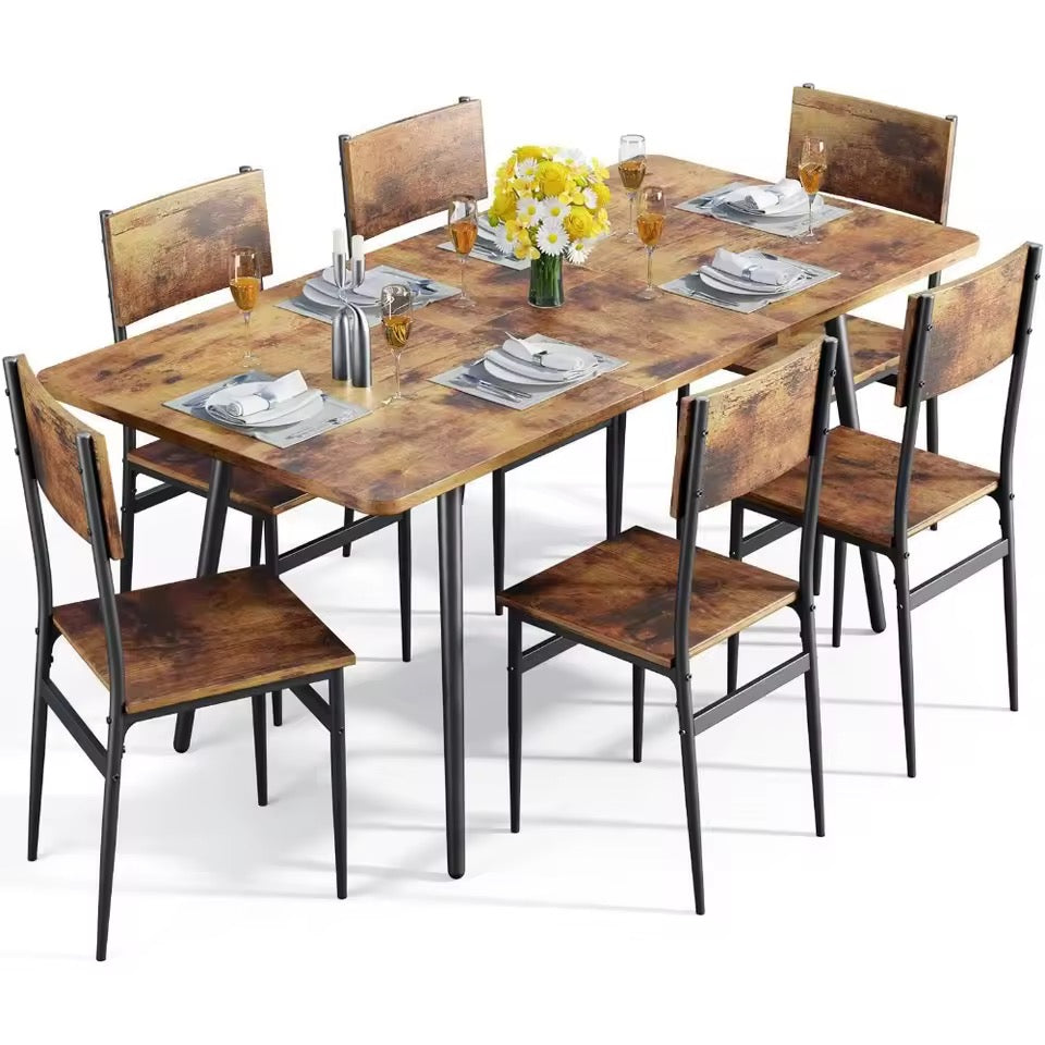 7-Piece Dining Table Set for 6