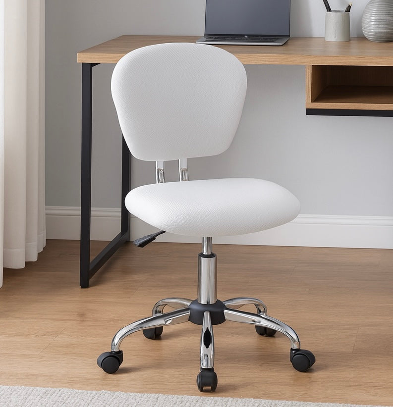 Swivel Office Chair w/ Padded Seat & Chrome Base