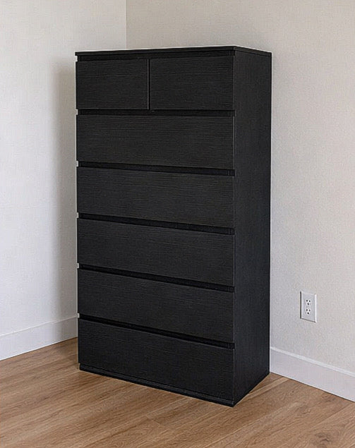 6-Drawer Tall Modern Bureau