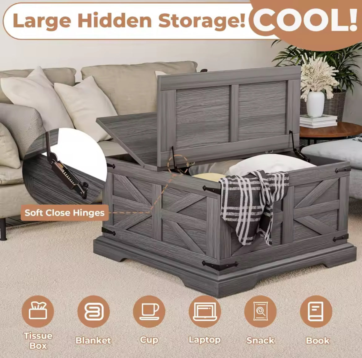 Rustic Farmhouse Coffee Table