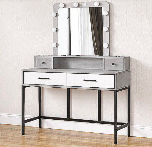 39” Vanity Desk with Lighted Table
