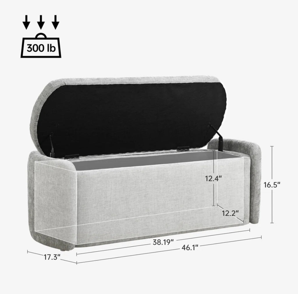 46” Soft Storage Bench