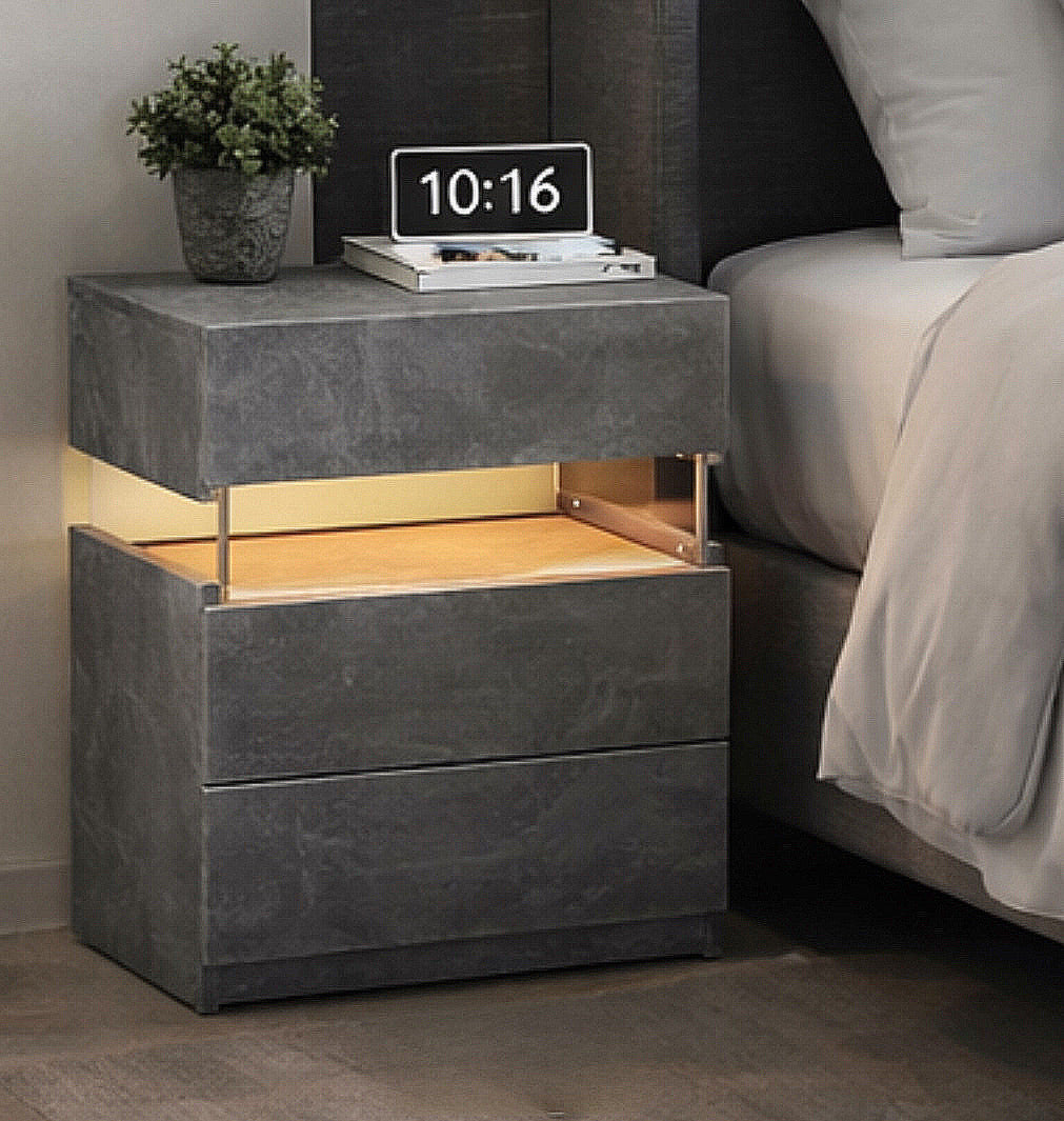 Modern LED Nightstand (Set of 2)