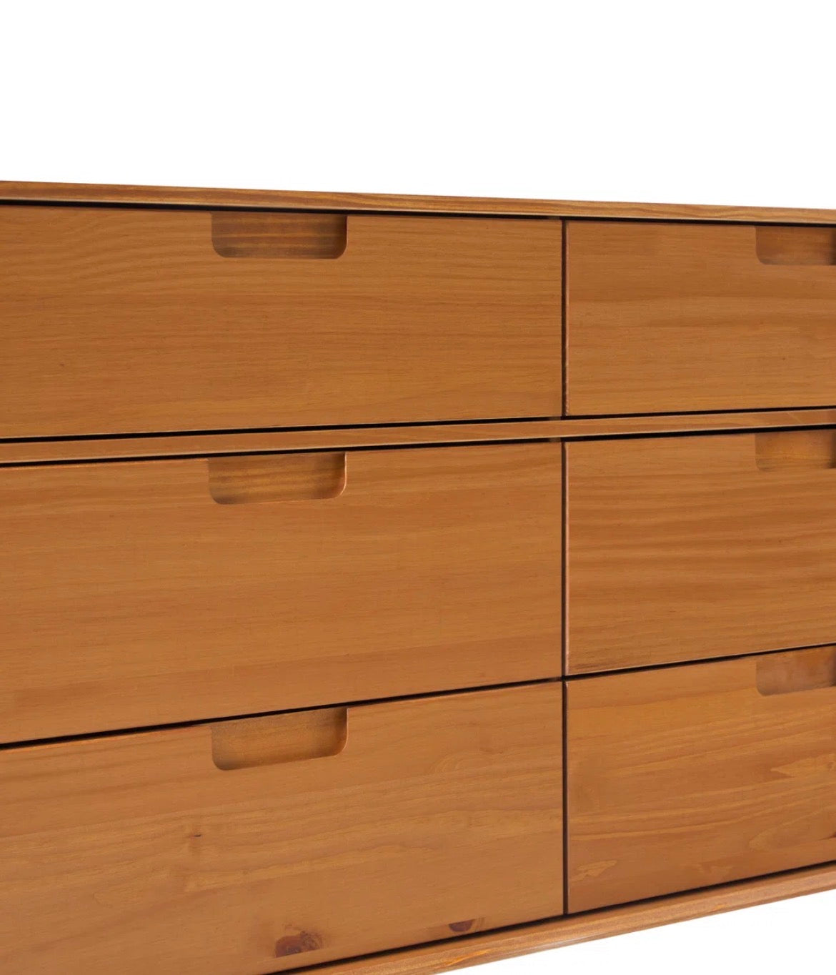 6-Drawer Solid Wood Double Dresser