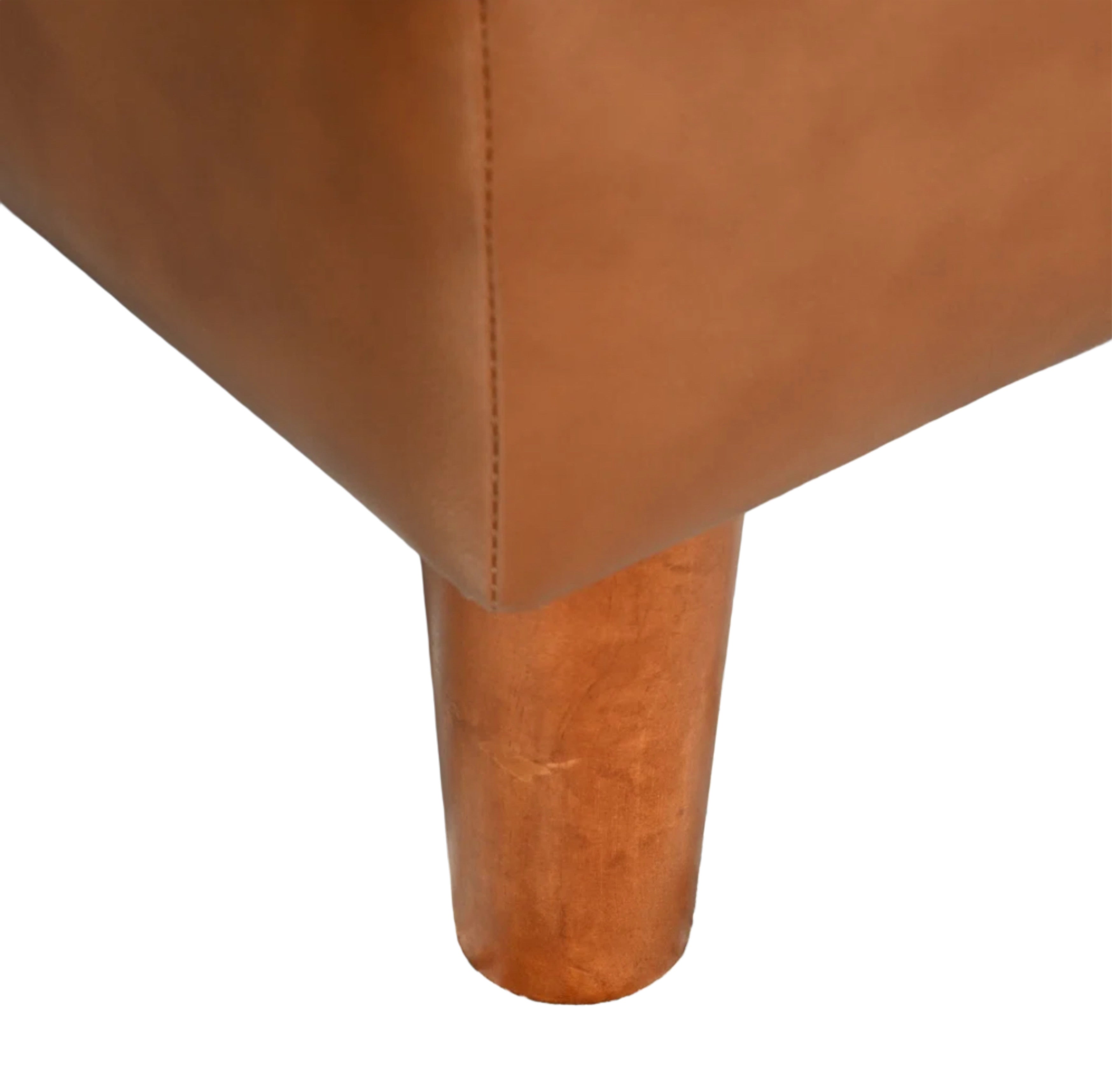Elegant Faux Leather Armchair