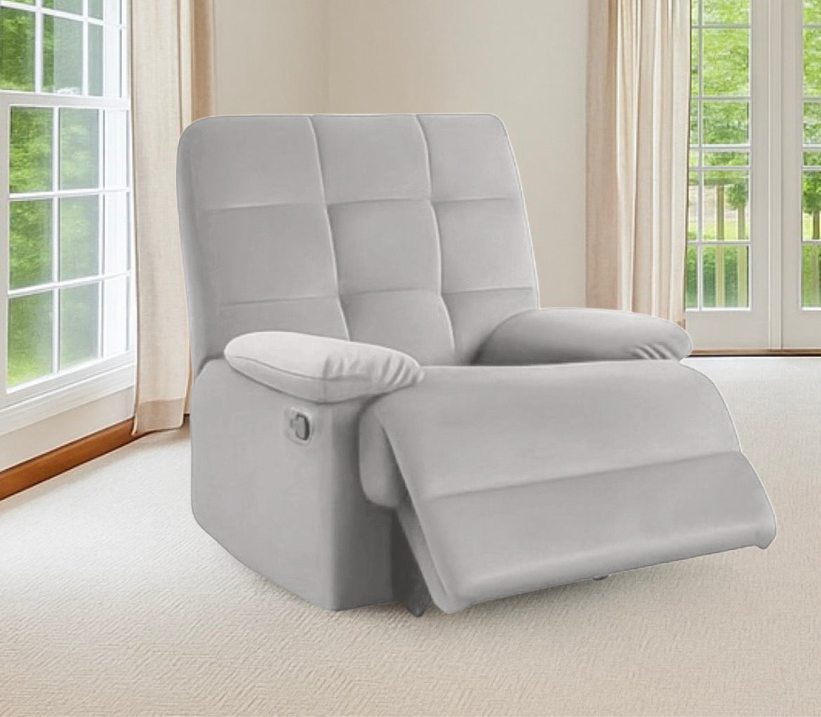 Modern Velvet Recliner