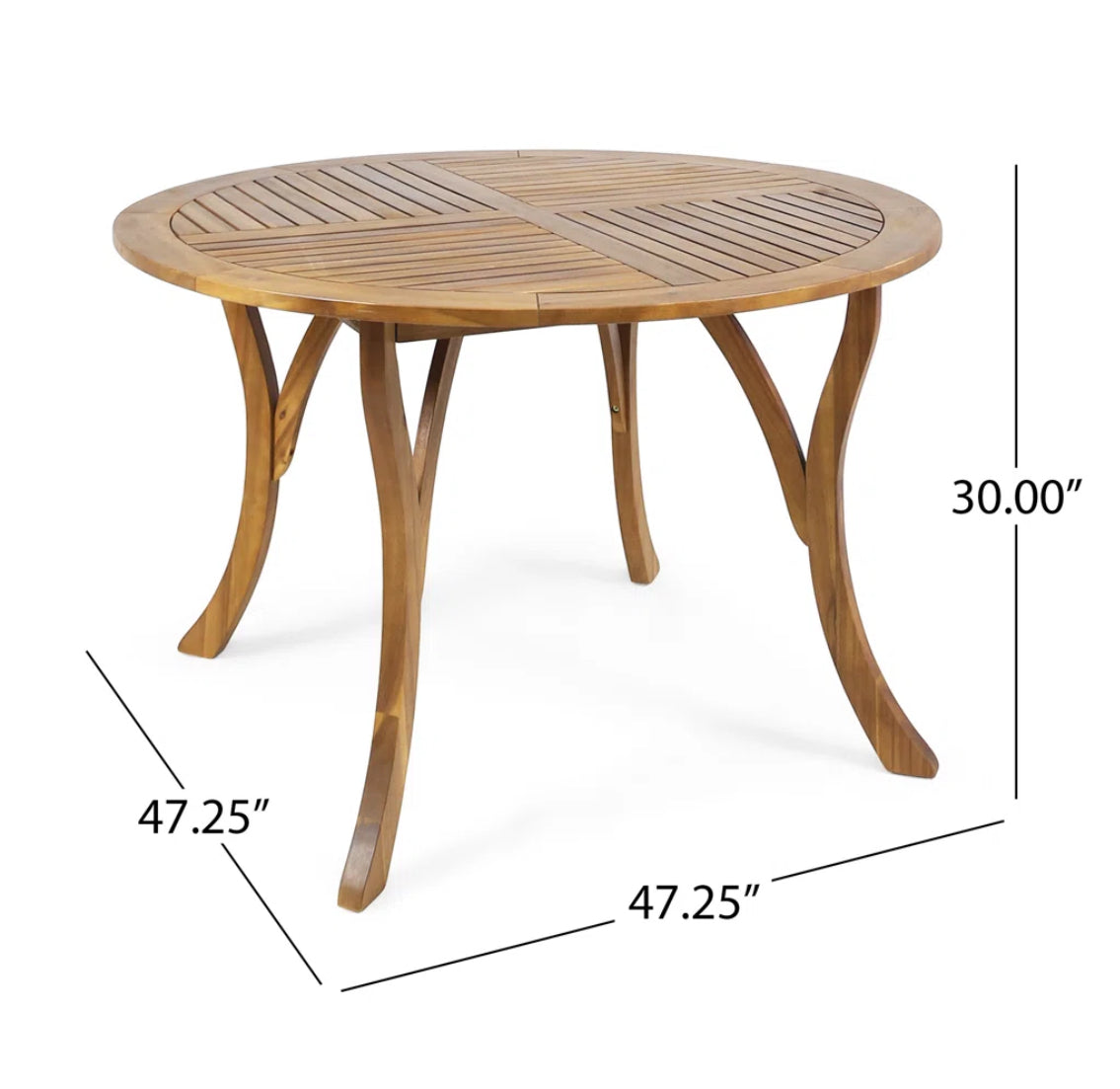 4-Person Round Table Set w/ Cushions
