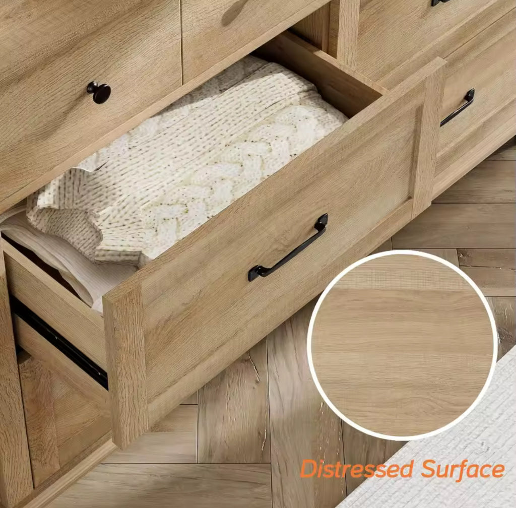 Distressed Chest w/ 6-Drawers