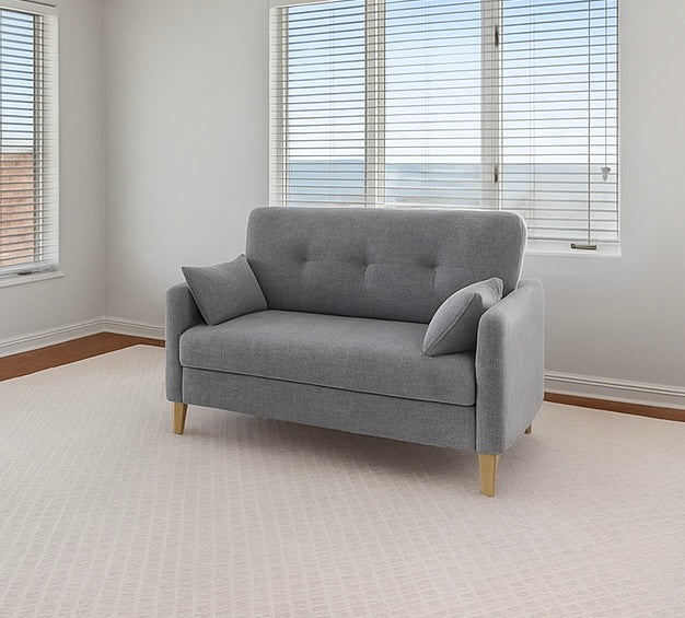 Chenille Loveseat w/ 2 Pillows