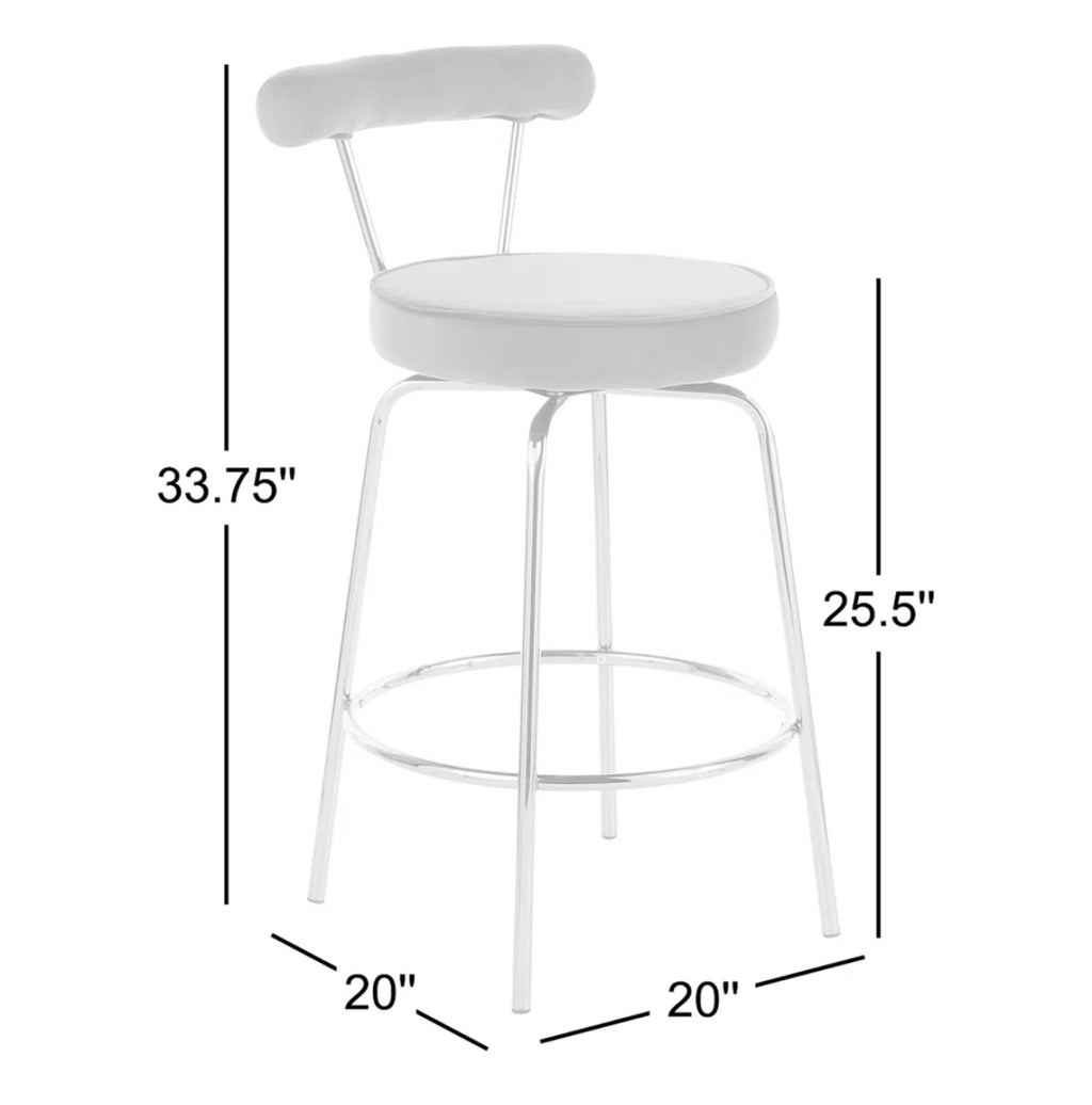 25.5” Modern Counter Stools (Set of 2)