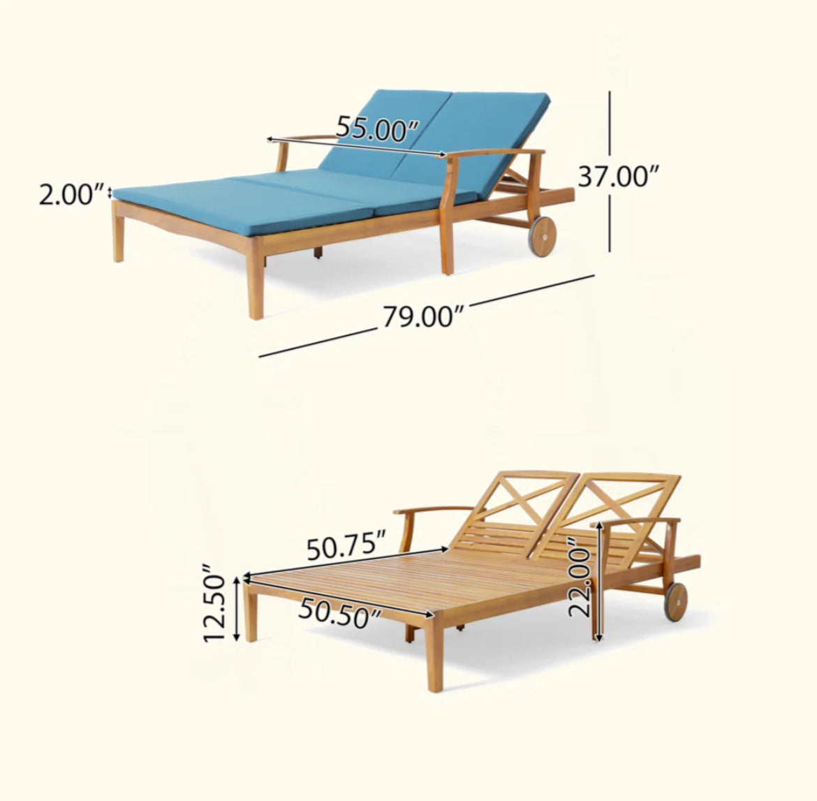 Reclining Double Chaise