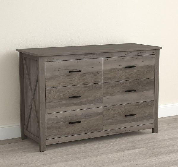 6-Drawer Wooden Dresser