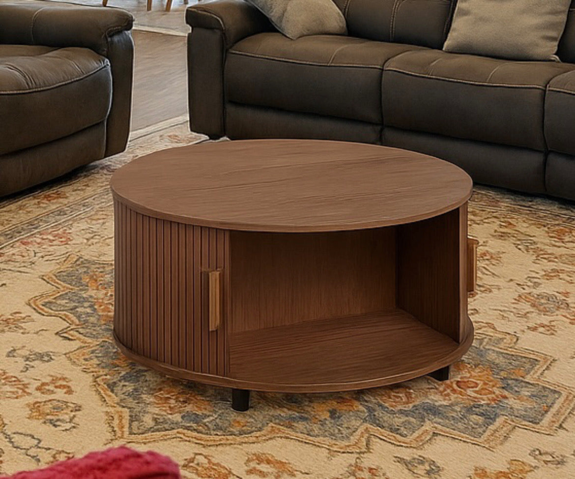 Round Wooden Coffee Table