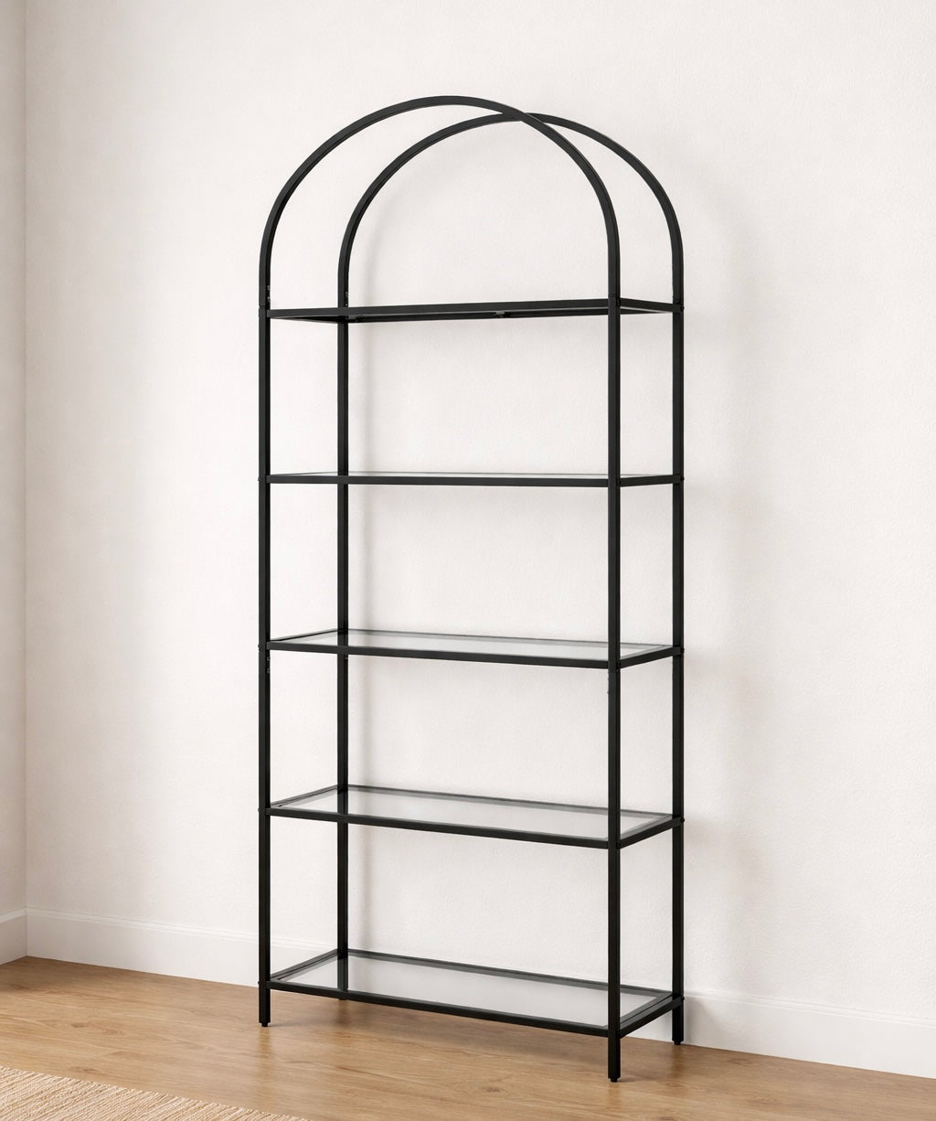 5-Tier Arched Bookshelf
