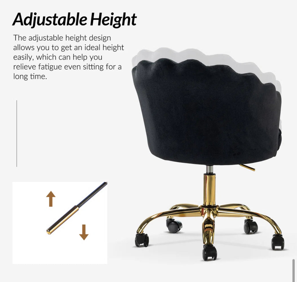 Modern Task Chair w/ Tufted Back