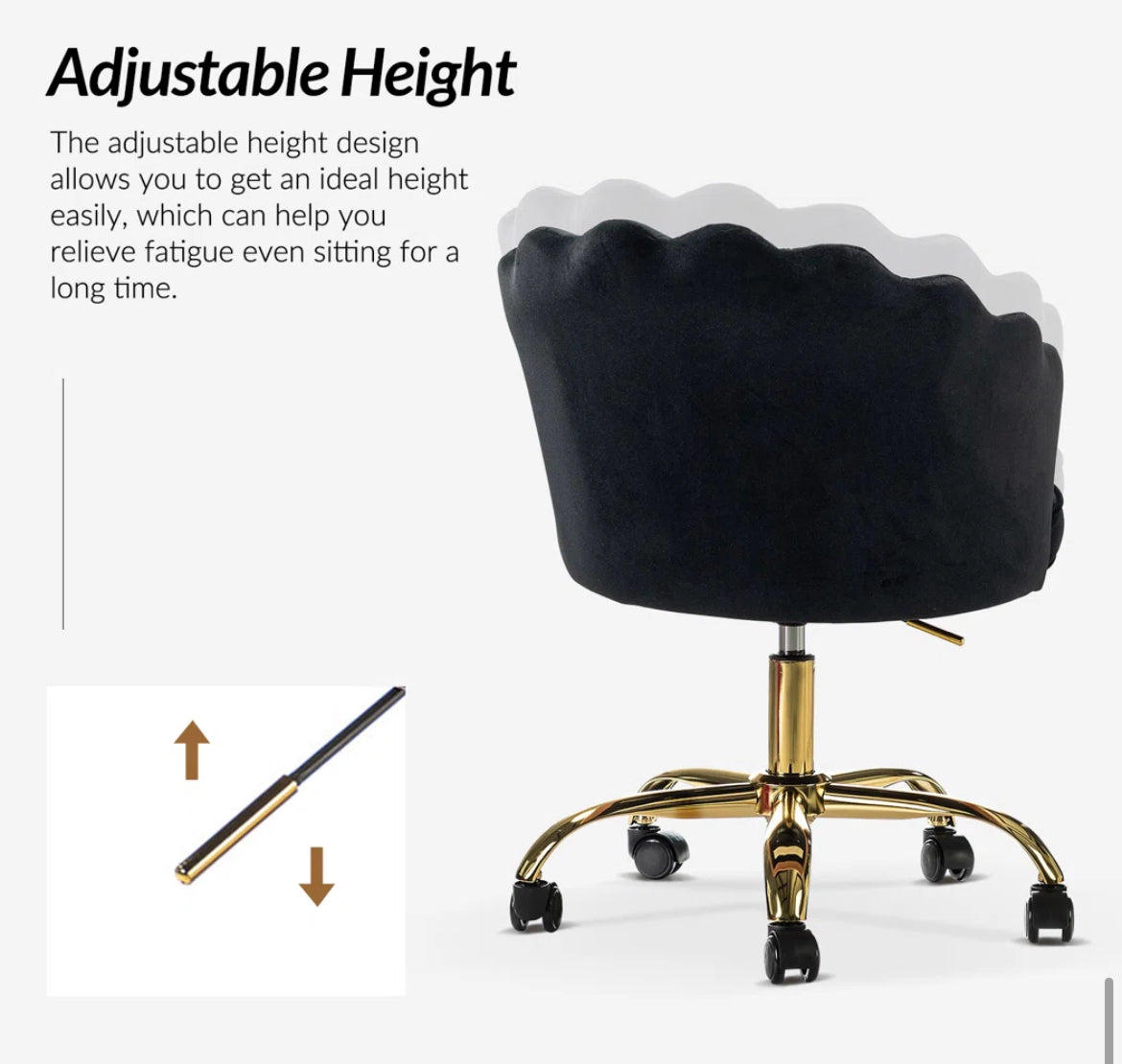 Modern Task Chair w/ Tufted Back