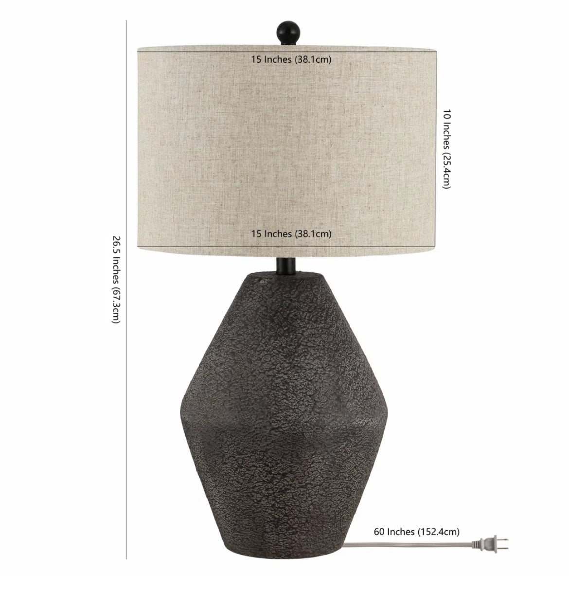 26.5" Unique Table Lamp