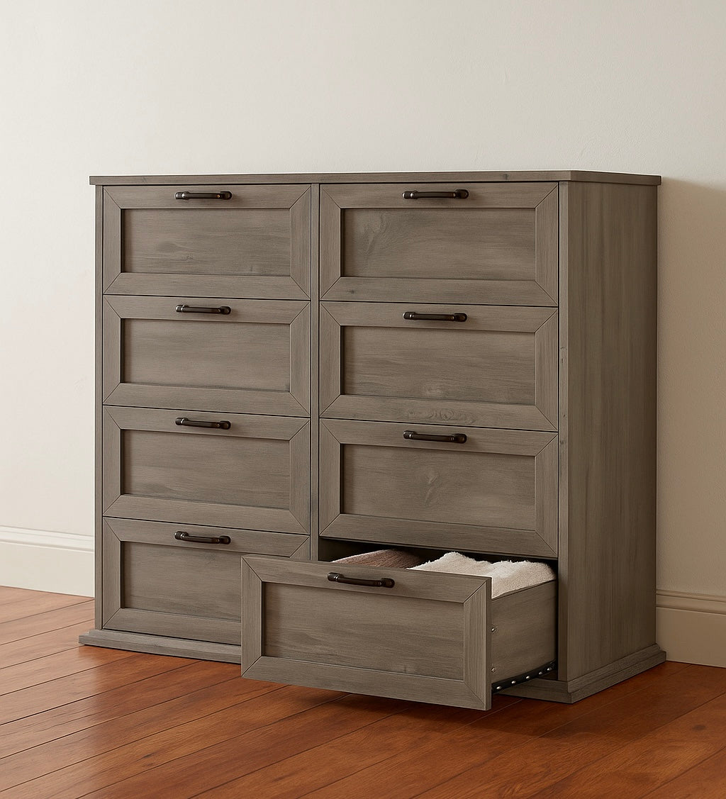 8-Drawer Wide Storage Chest