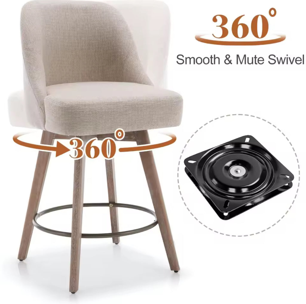 26" Swivel Counter Stools (Set of 2)