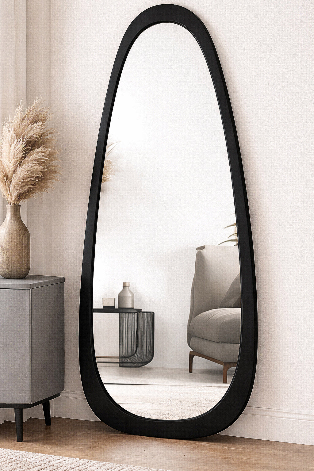 Unique Wood Accent Mirror