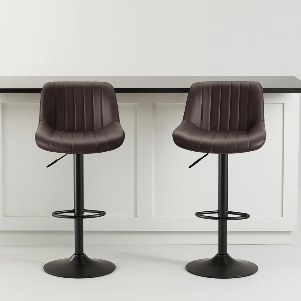 Modern Adjustable Island Counter Stools (Set of 2)