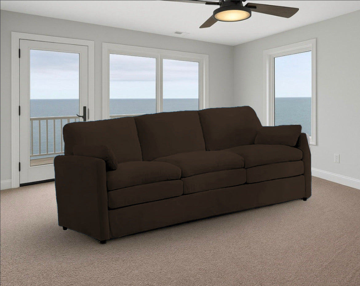 Double Plush Cushioned Sofa