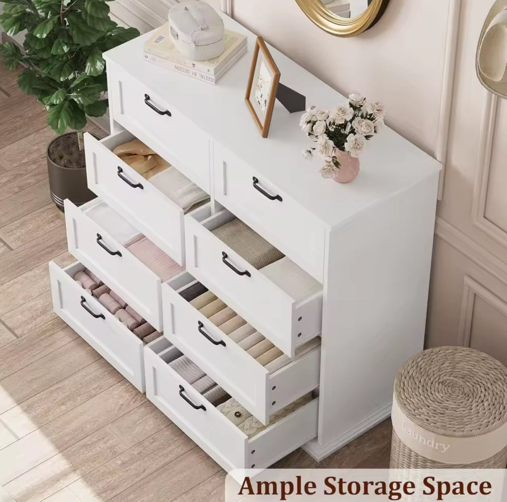 8-Drawer Wide Storage Chest